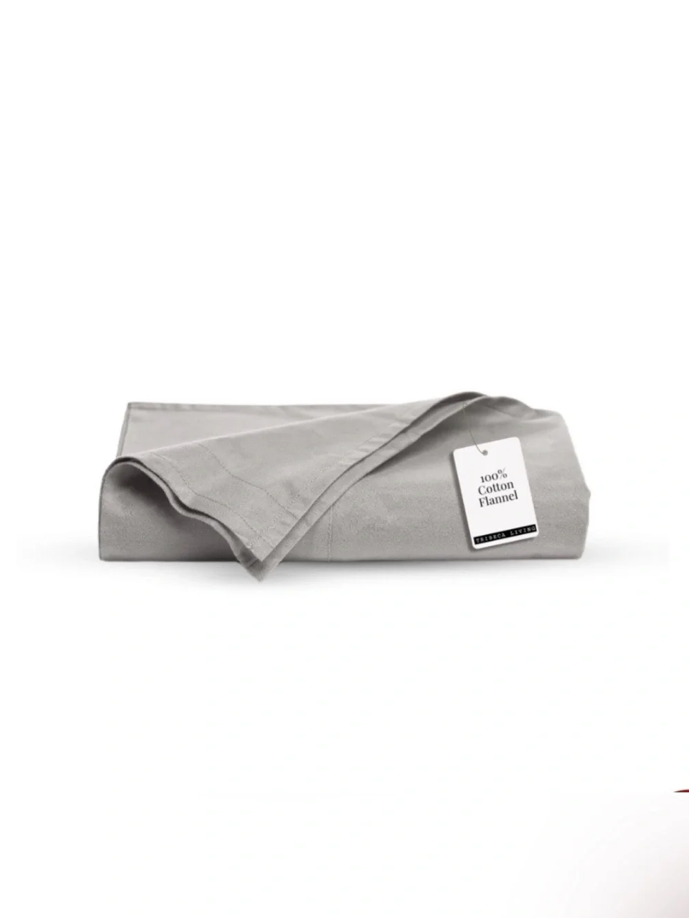 Ultra-Soft Oversized Flat Sheet 100% Cotton Flannel 18” Deep QUEEN GRAY